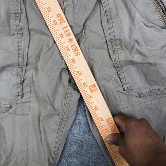 Abercrombie & Fitch Pants Mens 31x32 Beige Paratrooper Vintage Y2K Slim Straight - Picture 7 of 11
